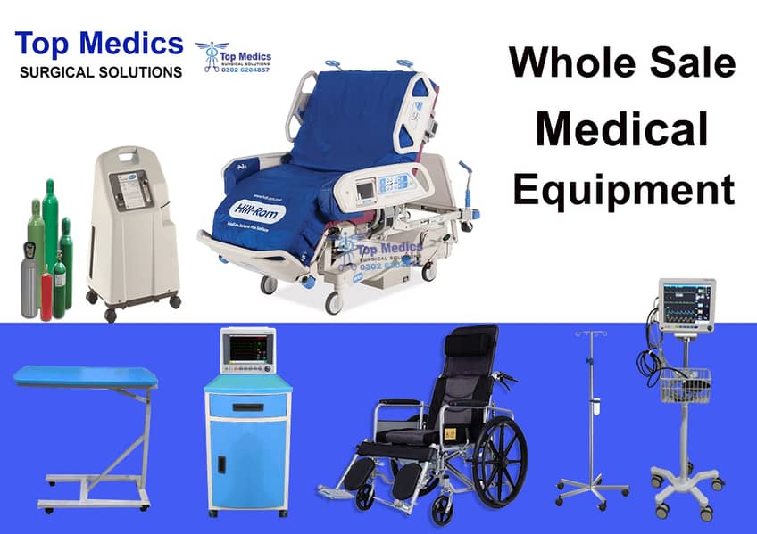 Hospital bed/ OT Table/ Stretcher trolley / Ventilator /  ECG machine 1