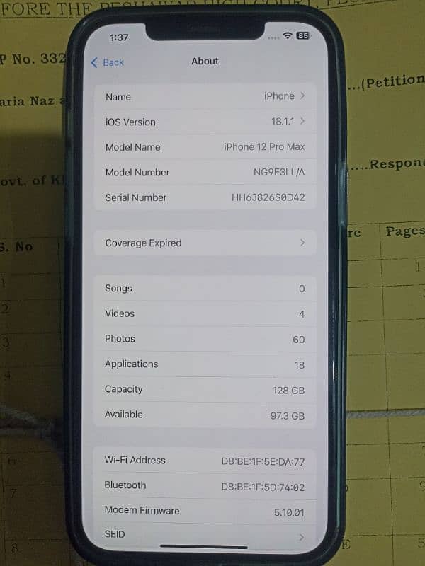 iphone 12 pro mix  128 GB JV 3