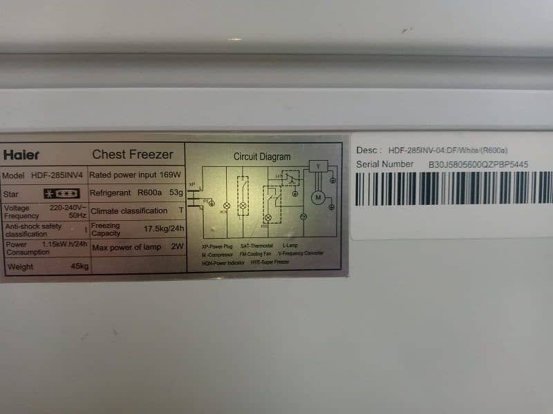 Haier 1 door freezer (almost new) 4