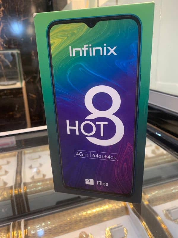 infinix hot 8 4GB ram 64 memory complete box 1