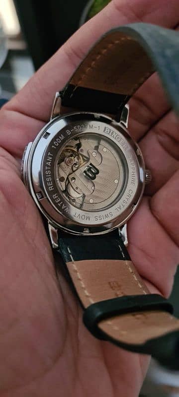 Binger Automatic gents wrist watch Roman Figure  " A Class " 4