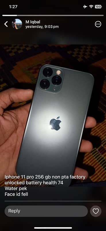 iPhone 11 Pro 256GB Non-PTA 0