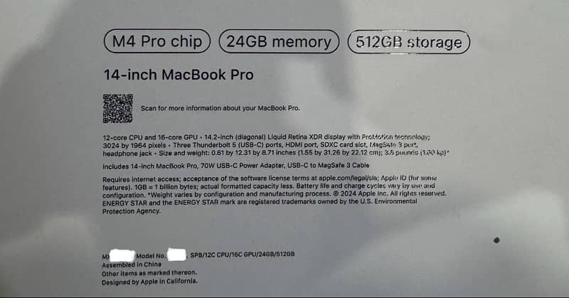 Macbook Pro M4 14-inch (24/512) 1