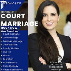 Court Marriage Rs. 10000 Nikkah divorce Papers Nadra FRC online nikkah