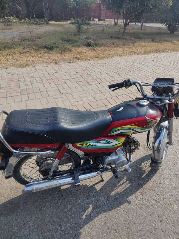 Honda cd 70 2022/23 model fresh condition 1st hand used 2