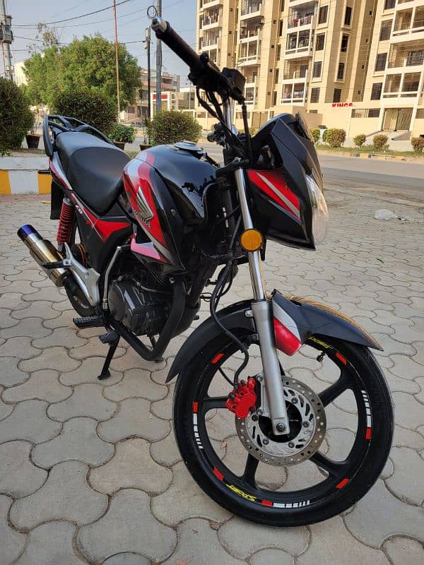 Honda cb 150 f 2018 model black colour hyderabad register 4