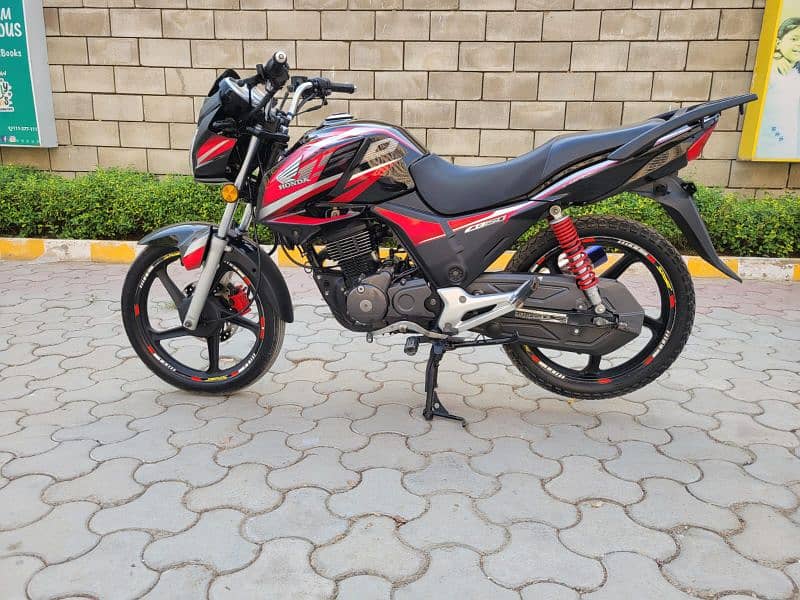 Honda cb 150 f 2018 model black colour hyderabad register 0