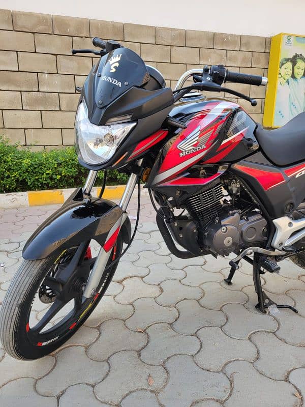 Honda cb 150 f 2018 model black colour hyderabad register 10