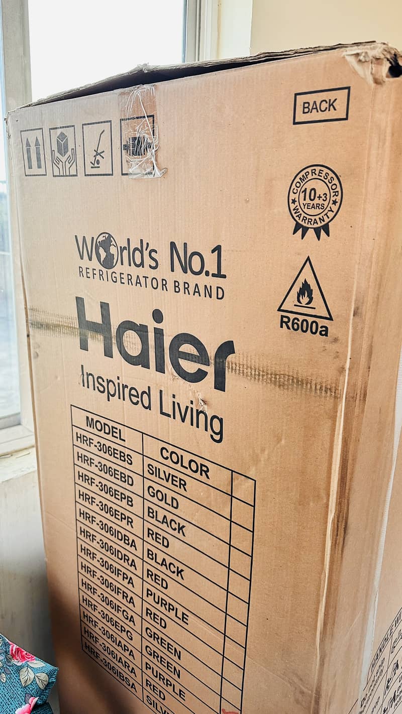 Haier Refrigerator HRF-306 EPG Green New and Packed 3