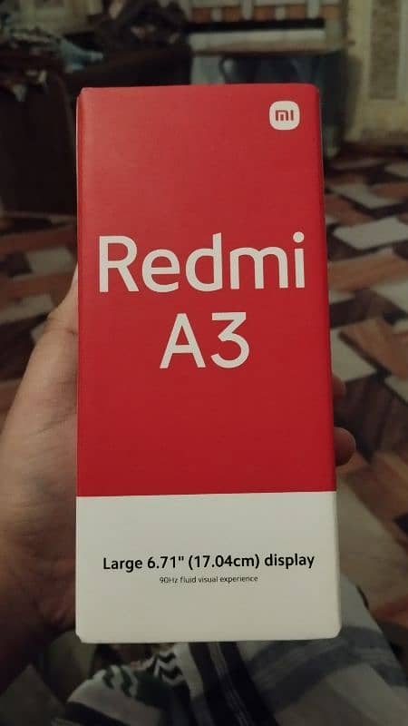 redmi a3 4 gb ram 128 gb rom  full box 8