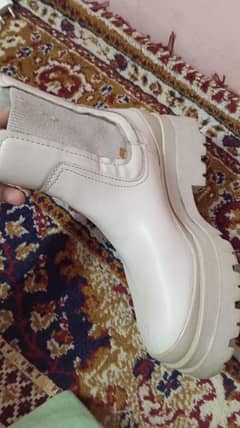 white Chelsea boots