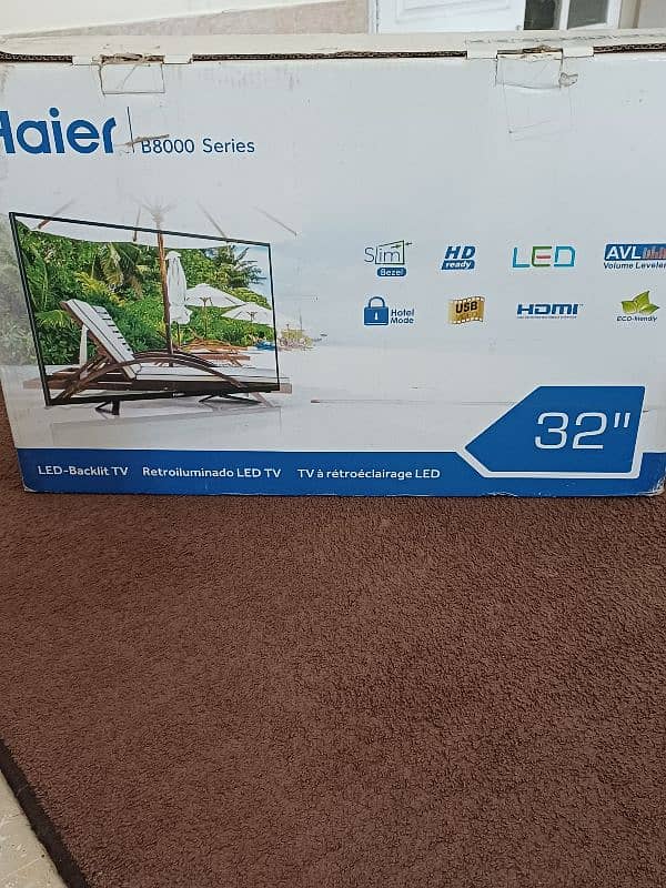 haier b8000 series 32" inches 3