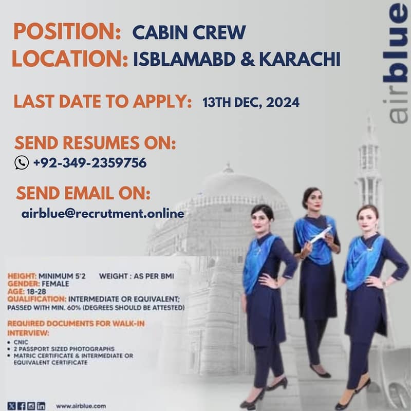 Cabin Crew - Airblue 0