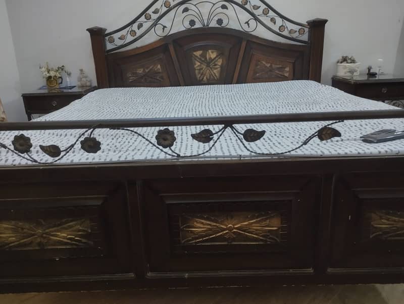 Rod Iron Bed Set/Wood Bed/Rot iron Bed/Wrought iron Bed/King Size Bed 0