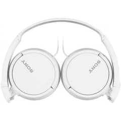 Sony MDR-ZX310-White Wired Headphones with Lightw8 Adjustable Headband