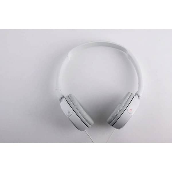 Sony MDR-ZX310-White Wired Headphones with Lightw8 Adjustable Headband 3