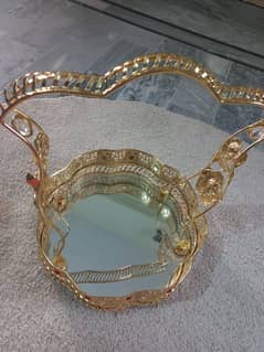 Glass decorative basket