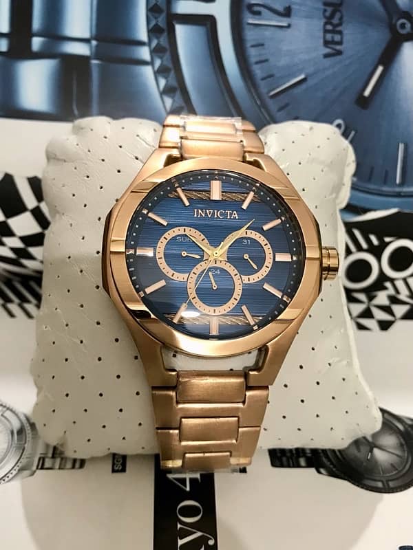 INVICTA-AMERICA-ROSE GOLD-CHRONOMETER-NEW ORIGINAL WATCH-RADO-OMEGA 1