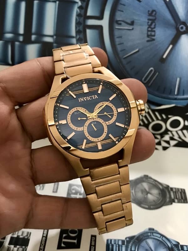 INVICTA-AMERICA-ROSE GOLD-CHRONOMETER-NEW ORIGINAL WATCH-RADO-OMEGA 2