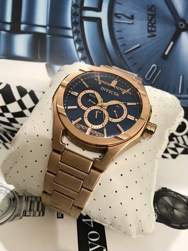 INVICTA-AMERICA-ROSE GOLD-CHRONOMETER-NEW ORIGINAL WATCH-RADO-OMEGA 3