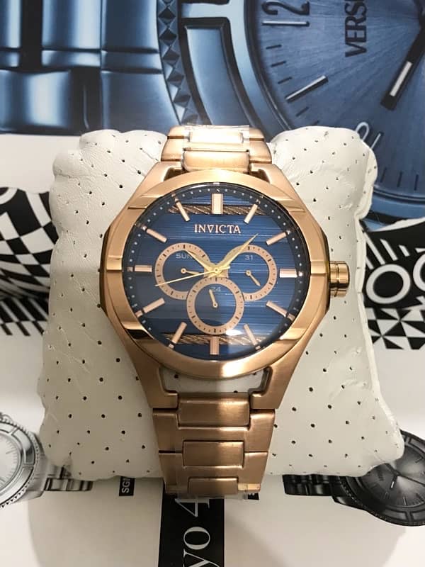 INVICTA-AMERICA-ROSE GOLD-CHRONOMETER-NEW ORIGINAL WATCH-RADO-OMEGA 4