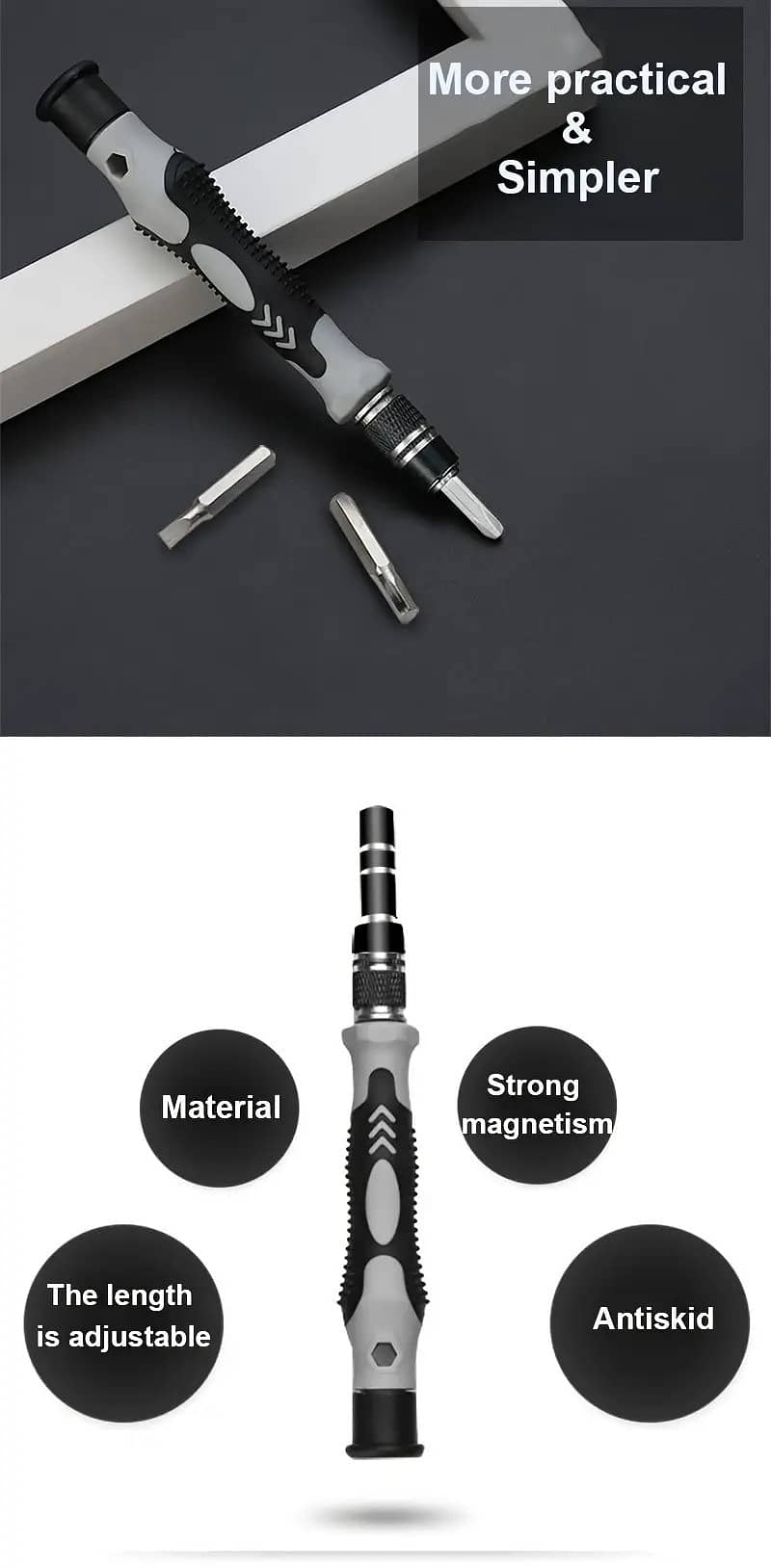 15 in 1 Multifunctional Screwdrivers Set Magnetic Screw Driver Bits 2