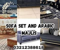 sofa set and Arabic majlis