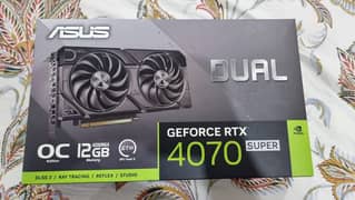 Asus dual  12gb. 4070 Rtx super