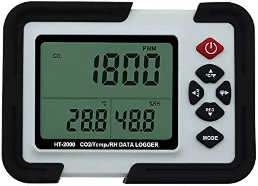 HT-2000 Digital CO2 Meter Detector 9999ppm Temperature Relative Humid 0