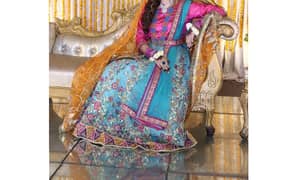 mehndi bridal and partywear lehnga with handmadework