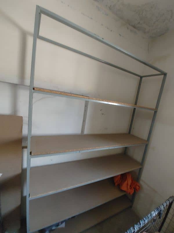 Shop steel, wooden racks and steel storage 8