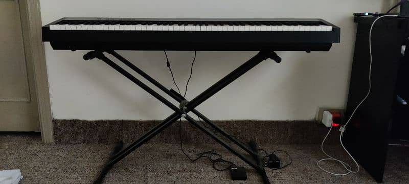 NUX Digital Piano -NPK-10 (Black) + Keyboard stand + Single pedal 2