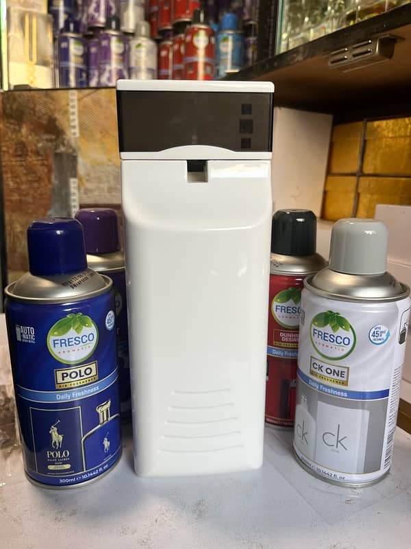 Freso Air Freshener Dispenser+One Refill Spray bottle 3