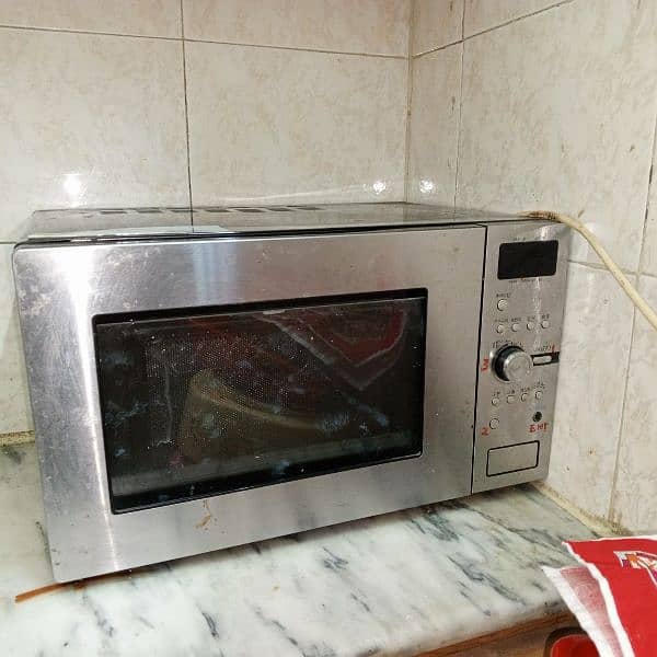 a brand new microwave 6