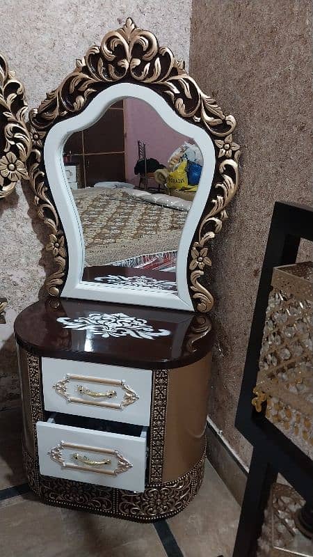 Lasani Frame with storage box.  bed dressing and mirror side tables 4