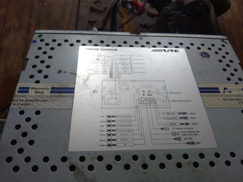 android touch LCD screen of corrola altis original alpine 2