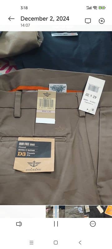 Dockers Brand New Pants Waist 42 and 44 0