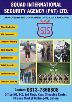 Security Guard Services, Vip Protocol, Personal Guard , SSG Commandos