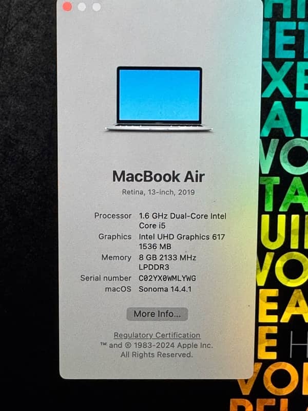 macbook air 13” 2019 2