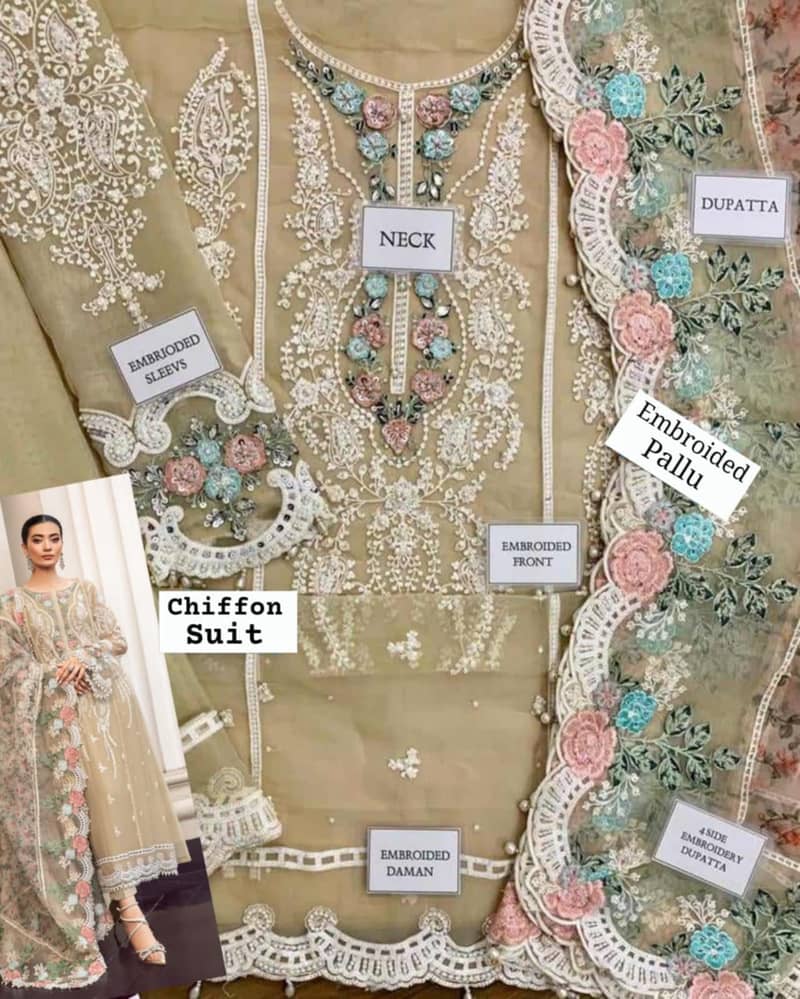 wholesale unstitched Cloth  fashion designer / ladies suit for sale 6