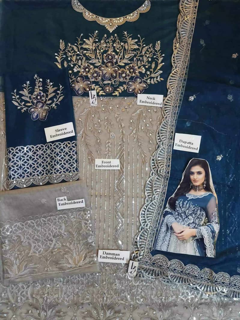 wholesale unstitched Cloth  fashion designer / ladies suit for sale 12