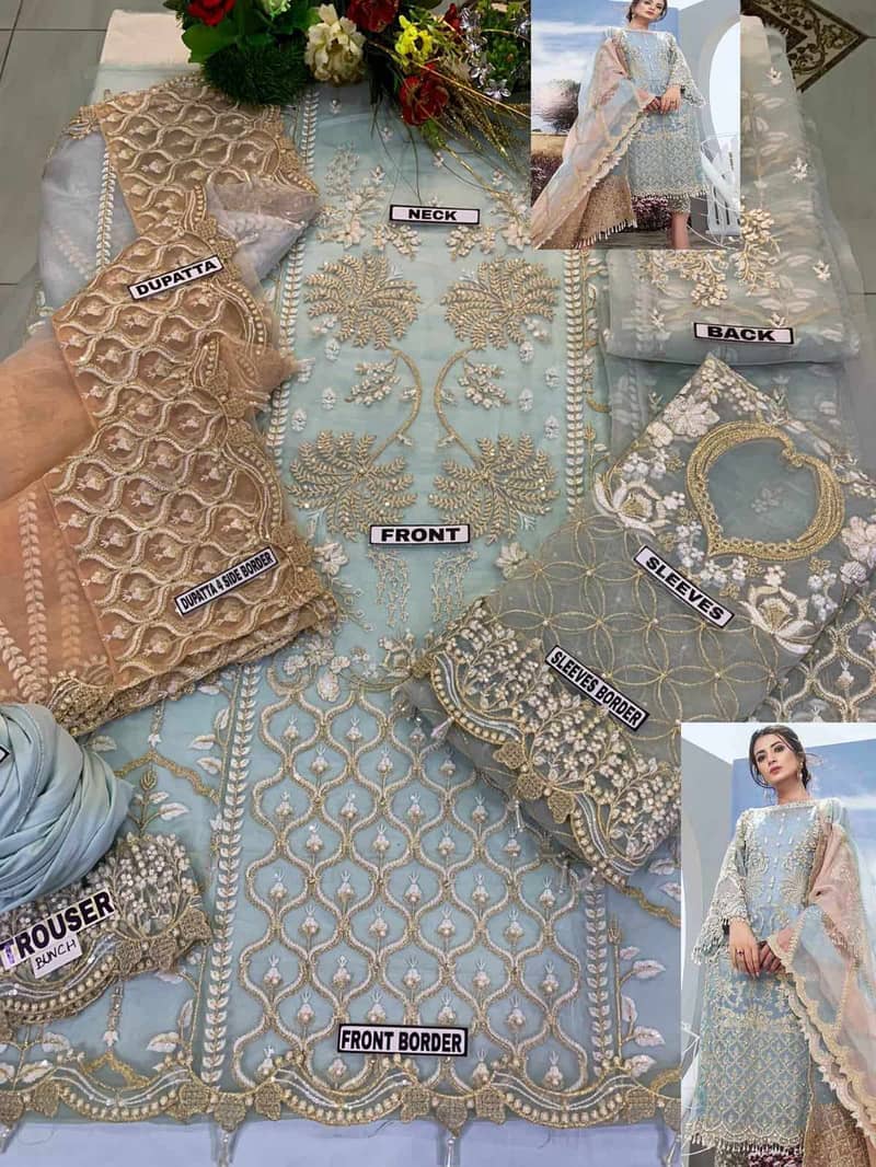 wholesale unstitched Cloth  fashion designer / ladies suit for sale 13