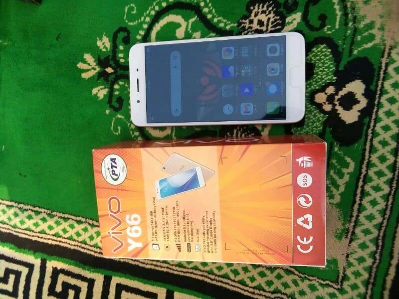 vivo y 66 with box 4/64 PTA official approved 6