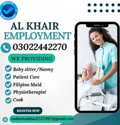 House maids , Helpers , cook , Nanny , Couple , Drivers ,Patient care