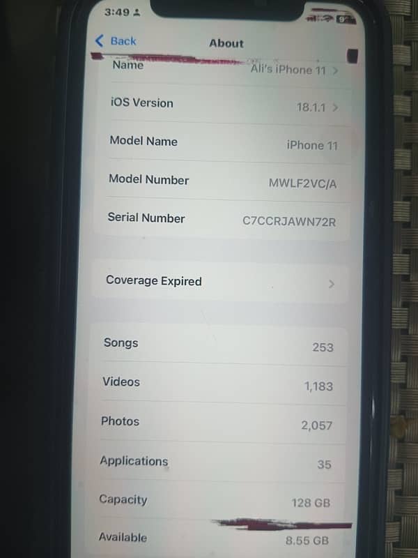 iPhone 11 128GB PTA approved minor error 12