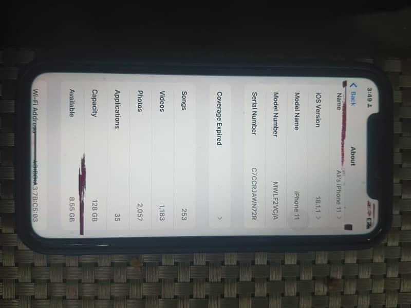 iPhone 11 128GB PTA approved minor error 16