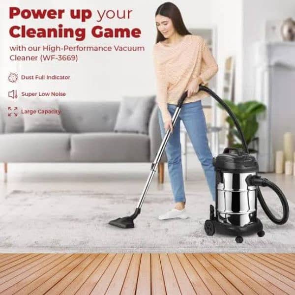 WESTPOINT Deluxe 2 in 1 Wet & Dry Vacuum Cleaner - 1500 Watts 3