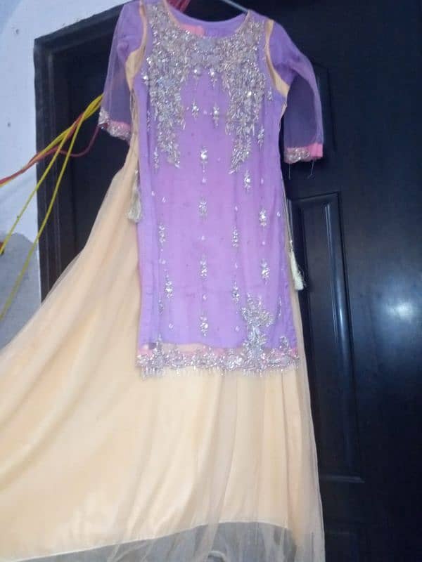 net shirt with net choli pajima and pure dupta 1