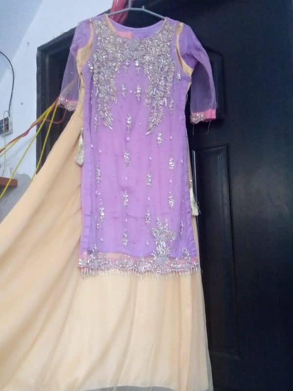 net shirt with net choli pajima and pure dupta 2