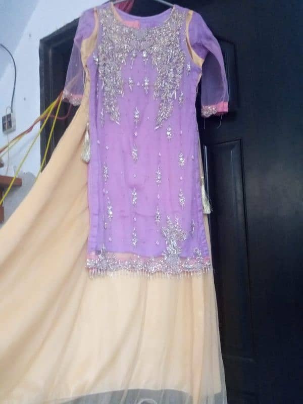 net shirt with net choli pajima and pure dupta 4